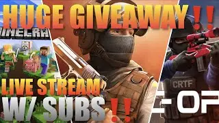 Standoff 2, Critical Ops, and Minecraft Live Stream W/ Subscribers‼️(HUGE GIVEAWAY)