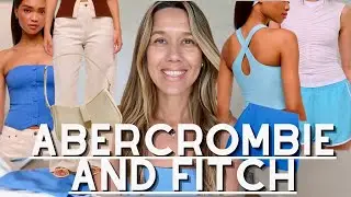 ABERCROMBIE AND FITCH TRY ON HAUL | SALE (SUMMER FASHION, JEANS, OUTFITS, BLUE TOPS/SKIRT)