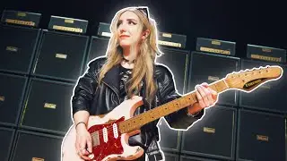 SHREDDING A WALL OF GUITAR AMPS!