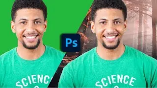 How to Remove Image Green Screen In Adobe Photoshop