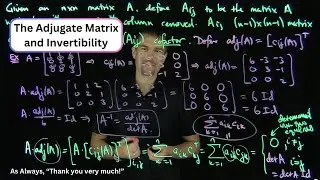 The Adjugate of a Matrix and Invertibility