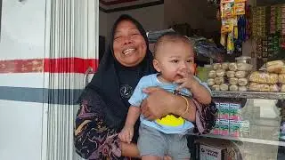 sampai sini bersama anak cucu mantu