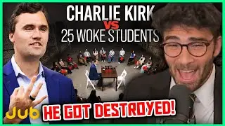 Charlie Kirk Debates Students in Hopes of Finally Winning | Hasanabi Reacts to Jubilee