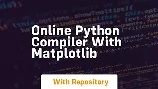 online python compiler with matplotlib