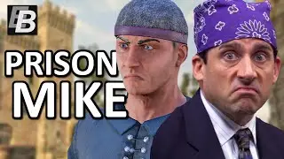 Mordhau Gameplay, No Weapons, Low Armor Scavenger Build + Full Match as Prison Mike from The Office