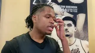 Gicarri Harris Media Interview Pre Purdue Basketball vs Yale Game