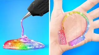 3D PEN VS PISTOLET À COLLE 🔥 Astuces d'art et dessin à l'école 🎨 Idées DIY créatives par 123 GO