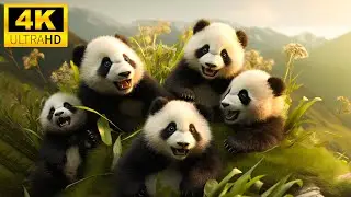 The Magical World of Young Animals with Relaxing Music (Colorfully Dynamic), Baby Animals 4K
