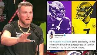 Pat McAfee Reacts To Steelers Ravens Thanksgiving Game Being Postponed