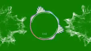 Green Screen Circle Audio Spectrum Visualizer | Smoke Audio Spectrum Visualizer Green Screen 2020