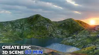 Create 3D Environment Scene In Blender (In 7 Minutes)