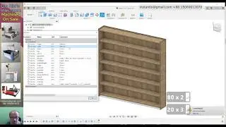 Create a simple cabinet in Fusion 360, parametric modling,