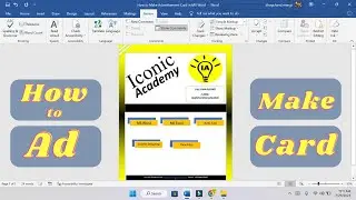 How to Make a Advertisement Card || Iconic Academy