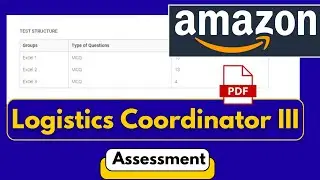 Amazon Logistics Coordinator Assessment Test | Logistic Coordinator 3 Interview Questions & Answers