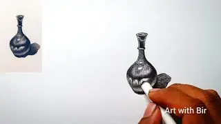 How to draw a realistic Vase ❤️😱|| Step by step pencil drawings tutorial || Art with Bir.