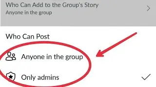 Facebook Group || Admin Tools And Settings (Who Can Post) anyone in the group, Only Admin