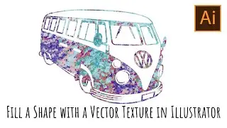 Illustrator - Fill a Shape with a Vector Texture - Make & Use a Vector Texture