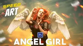 Speed Art | Angel Girl | Photoshop Manipulation Timelapse | CW Creationz