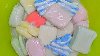 21 pieces SOAKED SOAP/ASMR SOAP💧🌈🌈🌈💦Relaxing sounds of soaking COLORED soap/21 шт РАЗНОЦВЕТНОГО МЫЛА