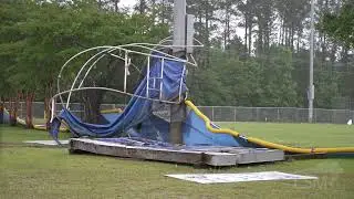 6-19-2021 Brewton, Al tornado damage and flash flooding from Tropical Storm Claudette