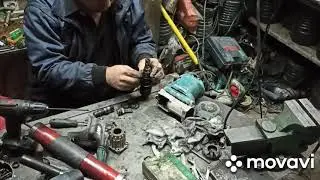 Makita HR3210C  замена ствола. Разбираем и собираем весь ударный механизм и переключение режимов