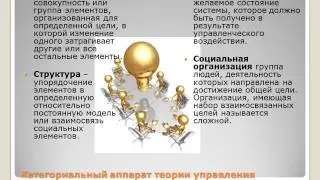 Сущность и содержание теории управления