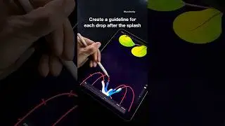 How to Animate Water Splash in Procreate Tips 💦☺️ #procreate #animation