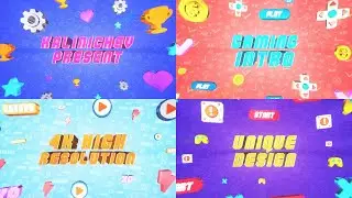 Gaming 8 Bit Intro / Titles - After Effects Template