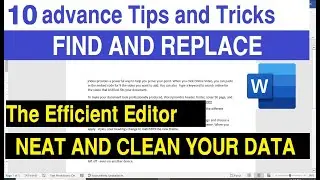 advanced find and replace in word document