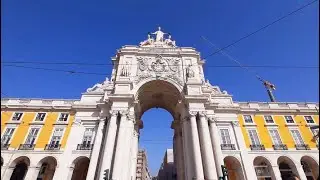 Praça do Comércio,Arco da Rua Augusta,Elevador de Santa Justa #portugal  #europe #travelvlog