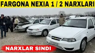 FARGONA MASHINA BOZORIDAN NEXIA NARXLARI 19- YANVAR NARXLAR TUSHIB KETTI