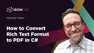 How to Convert RTF to PDF Using C# | IronPDF