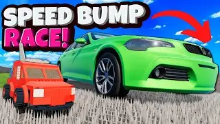 We Raced the WEIRDEST Cars on DANGEROUS Speed Bumps in BeamNG Drive Mods!