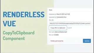 Building a CopyToClipboard renderless component in VueJS