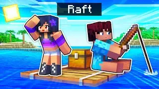 Were STRANDED On A RAFT In Minecraft!!