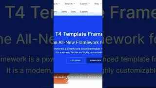 Build a website with T4 Joomla! Framework #website #websitedesign #shorts