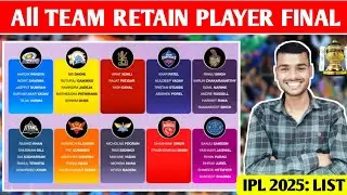 IPL 2025: All Teams Confirm Release Player List Announcement | Players Retention & Rupees| TATA IPL