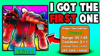 I GOT THE FIRST ABYSSAL DRAGON TITAN DRILL MAN! (BD2)