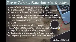 Advance React Interview Questions | Top 10 React Interview Questions| SDE2 | SDE 3 | #hindi