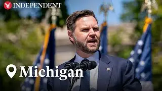 Live: JD Vance gives a speech in Michigan on the economy