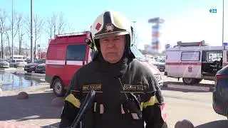В Брянске произошел пожар в ТРЦ 