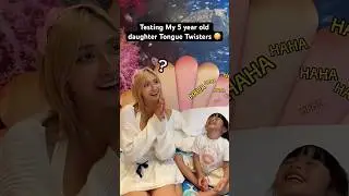 Testing My 5 year old daughter Tongue Twisters 🤪