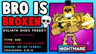 DEV Gave Me NEW GOLIATH ENDO FREDDY! *TOO OP💀* (Five Nights TD)