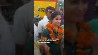 Manu Bhaker accorded hero's welcome at maternal home of Charkhi Dadri