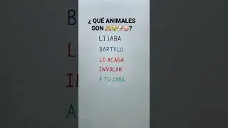 Este ANAGRAMA va a HACER que te ESTALLE la mente / ¿Qué ANIMALES son 🙉🐷🐶😿?