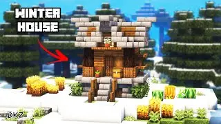 Building a Starter Survival Winter House | Minecraft [How To Build]