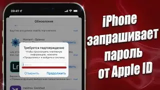 iPhone запрашивает пароль от Apple ID что делать