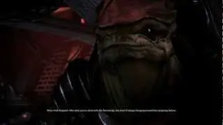 Mass Effect 3: Wrex thinks Liara's a great kisser (Liara romance)