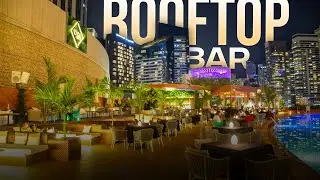 Come with me to a ROOFTOP Bar in Dubai Marina