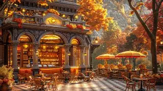 Elegant Autumn Coffee Shop - Soft Jazz Instrumental Music & Bossa Nova for Relax ,Study, Work